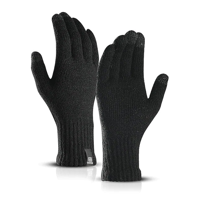 Men's 1 Pair Winter Gloves Gloves Knitted Gloves Work Outdoor Gloves Stylish