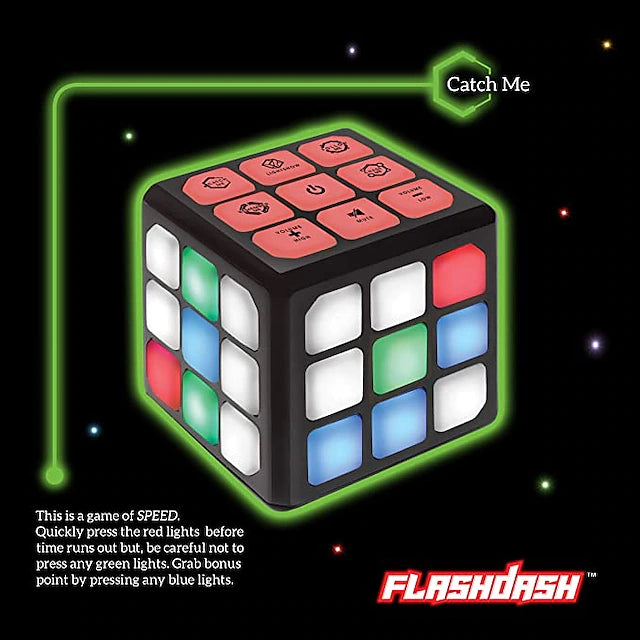 Winning Fingers Flashing Cube Electronic Memory & Brain Game 4-in-1 Handheld Game