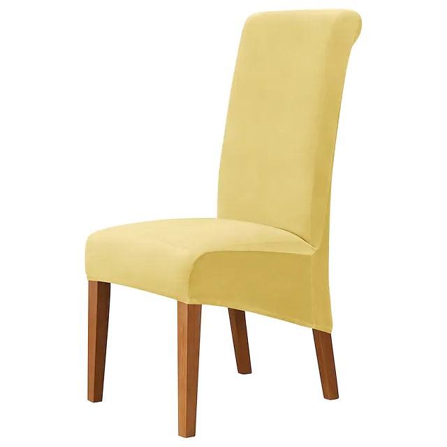 Velvet Plush Dining Chair Covers, Stretch Chair Cover,