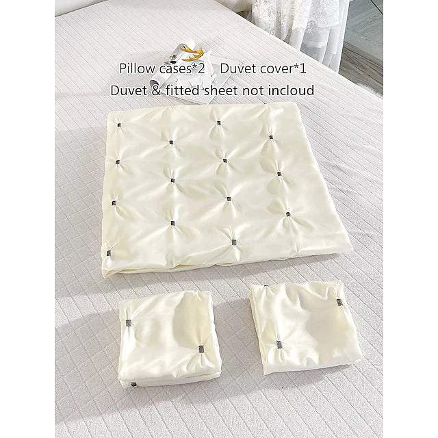 3 Pieces Duvet Cover Set Hotel Bedding Sets Comforter Cover