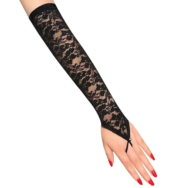 Women's Fingerless Gloves Lace Gloves Wedding Party Evening Gift