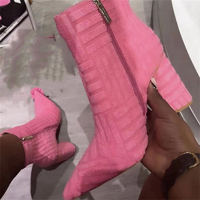 Women's Boots Plus Size Heel Boots Outdoor Booties Ankle Boots Winter