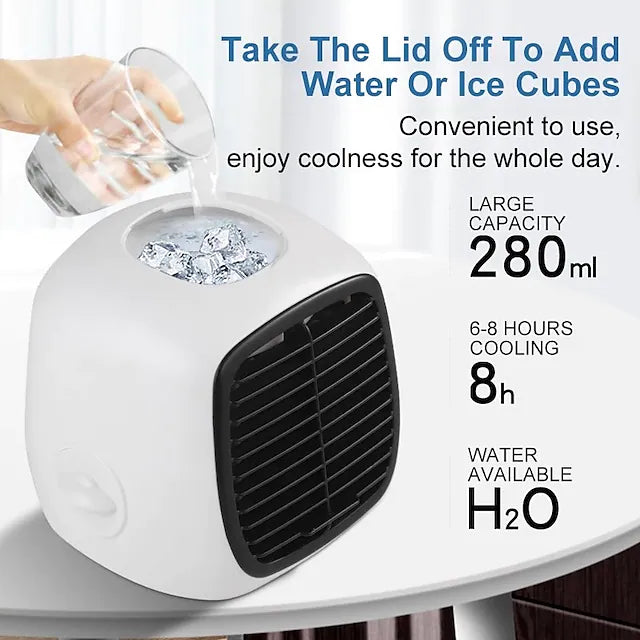 Portable Mini Air Conditioner Air Cooler Home USB Personal Space Cooler Fan Air