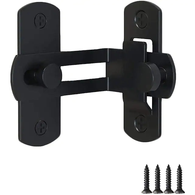 90 Degree Flip Barn Door Lock, Protect Privacy - Security Gate Latch,