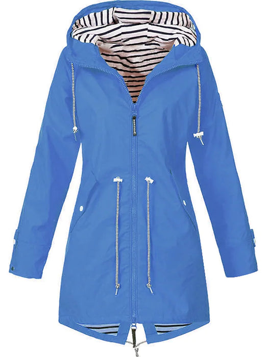 Women's Jacket Trench Coat Raincoat Sporty Active Casual