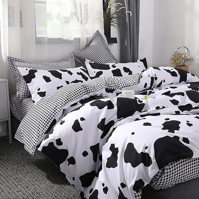 Cow Print Home Duvet Cover Set Quilt Bedding Sets Comforter Cover