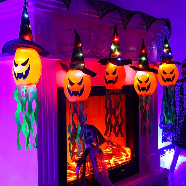 Halloween Ghost String Lights 3m 5LED Hanging Ghost Halloween Decoration Battery Operated for Indoor Outdoor Home Party Halloween Decor