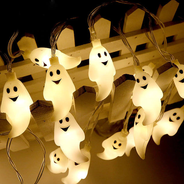 Halloween Lights Décor LED String Light 3M 20LEDs Cute Ghost Halloween Skull