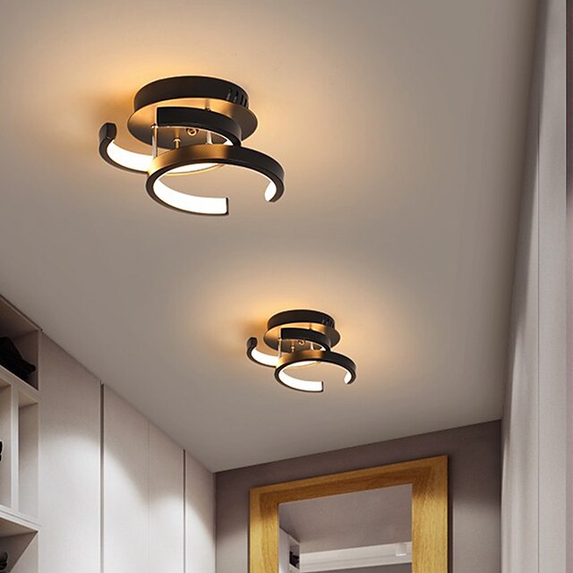24cm Dimmable Ceiling Lights Metal Painted Finishes LED Nordic Style 220-240V