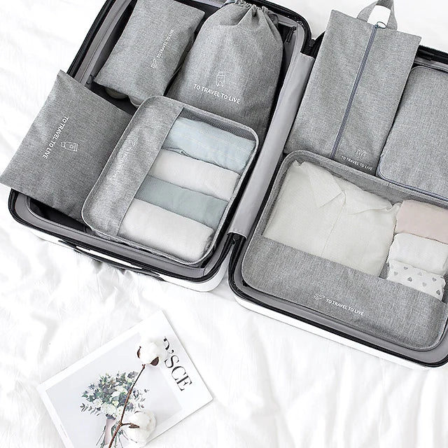 Packing Cubes for Travel, Travel Cubes Set Foldable Suitcase