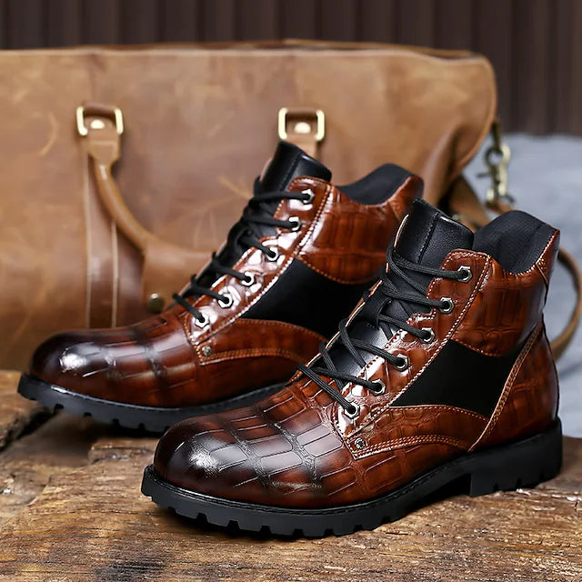 Men's Boots Combat Boots Martin Boots Vintage British Outdoor Daily Office & Career