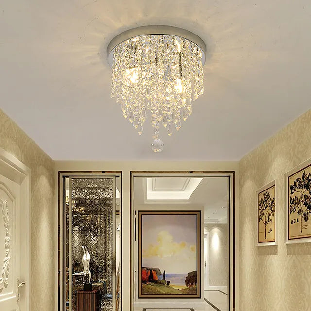30 cm Ceiling Light LED Crystal Chandelier Hallway Light Entrance