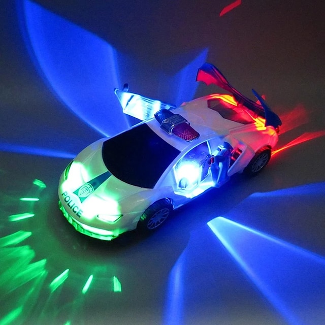 1 pcs Electric dancing deformation rotating universal police car toy car boy toy child kid girl car Christmas birthday gift