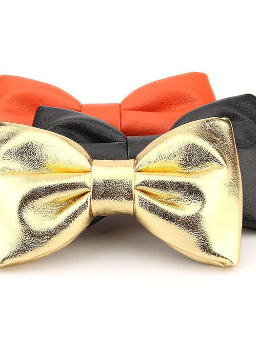 Men's Bow Tie Party Bow Solid Colored Formal Party Evening Party & Evening