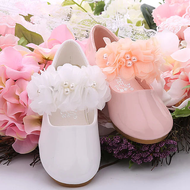 Girls' Flats Mary Jane Flower Girl Shoes Patent Leather Little