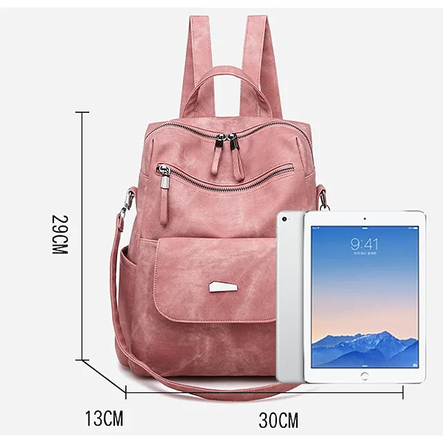 women's new fashion backpack purse anti-theft girls shopping daypack