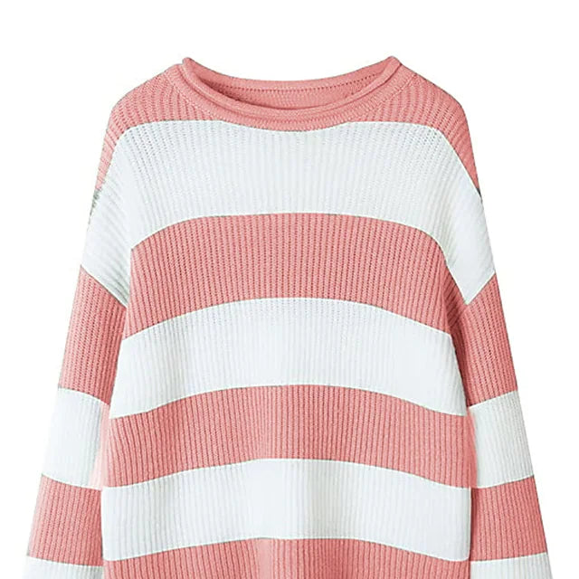 Kids Girls' Sweater Stripe Daily Long Sleeve Fashion Cotton 5-12 Years