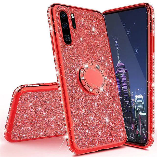 3D Diamond Glitter Bling Soft TPU Cover Phone Case For Huawei P30 Pro Lite P20 Pro