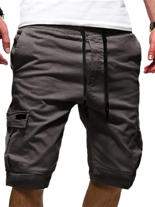 Men's cargo shorts elastic waist
