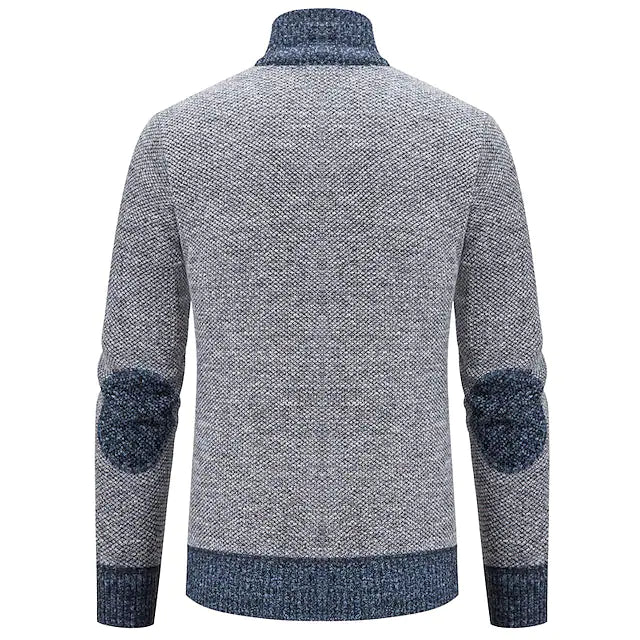 Men's Sweater Cardigan Sweater Zip Sweater Sweater Jacket Ribbed