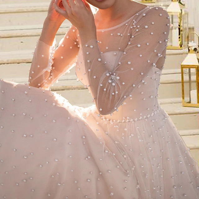 Bridal Shower Open Back Little White Dresses Wedding Dresses Tea Length