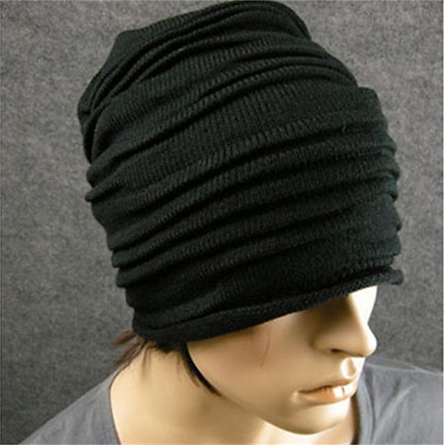 Women's Beanie Slouchy Street Dailywear Casual Pleated Pure Color