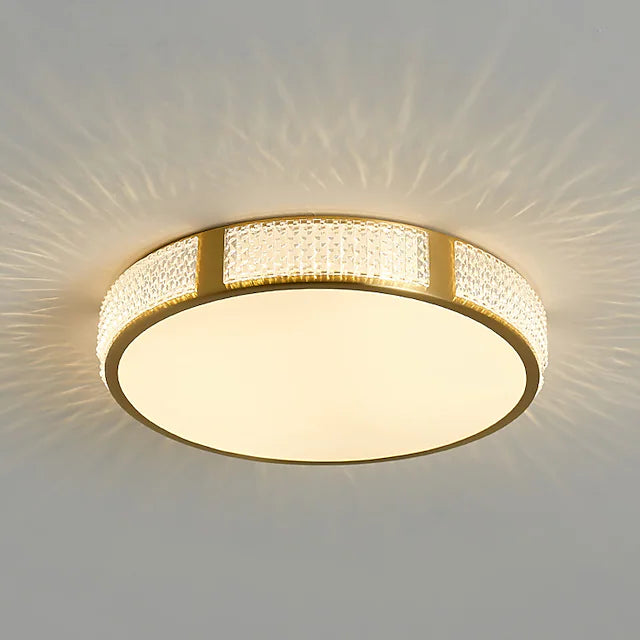 LED Ceiling Light 30/40/50 cm Geometric Shapes Flush Mount Lights Copper