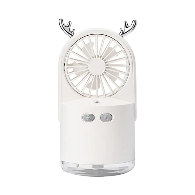 Three In one 2000mAh Rechargeable Humidifier Fan usb Table Fan Air Cooling Fan
