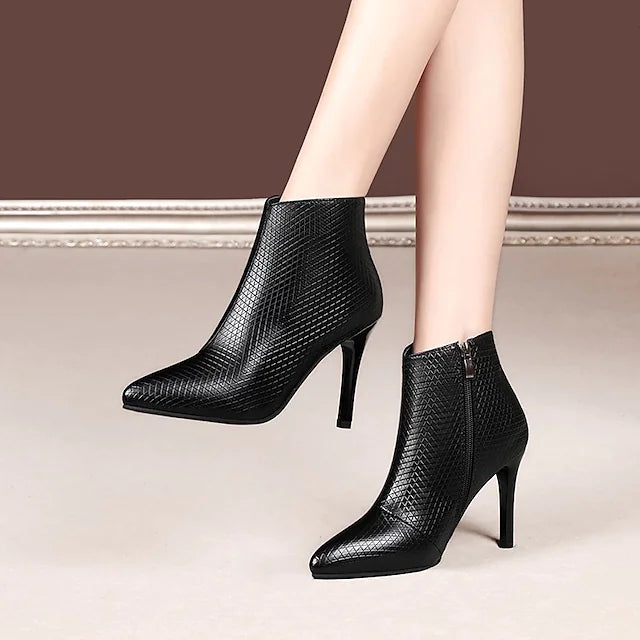 Women's Boots Heel Boots Booties Ankle Boots Winter Stiletto Heel Pointed