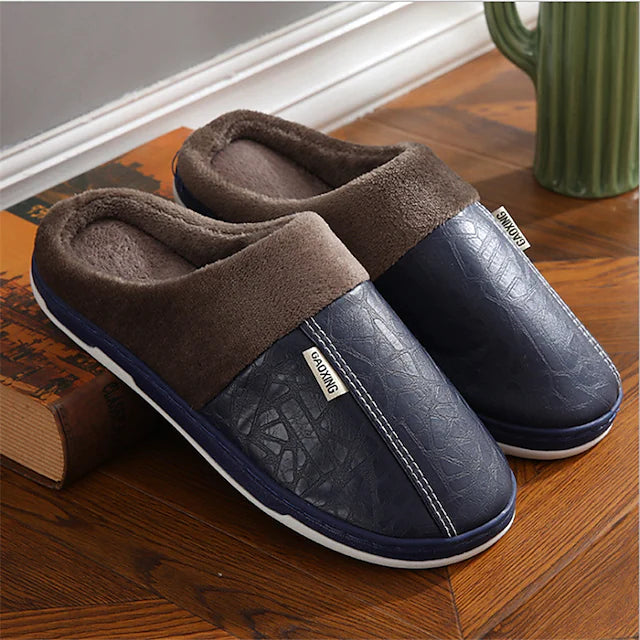 Men's Slippers & Flip-Flops Warm Slippers Fleece Slippers Fleece lined
