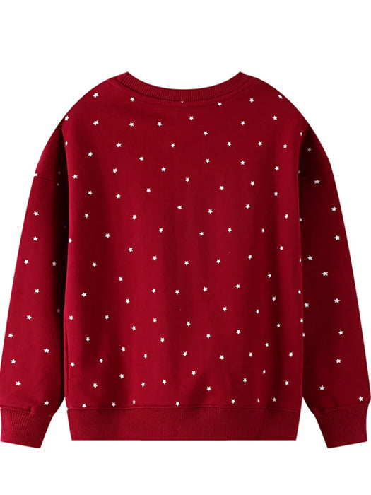 Kids Girls' Sweatshirt Unicorn Outdoor Long Sleeve Crewneck Active Cotton 3-6 Years