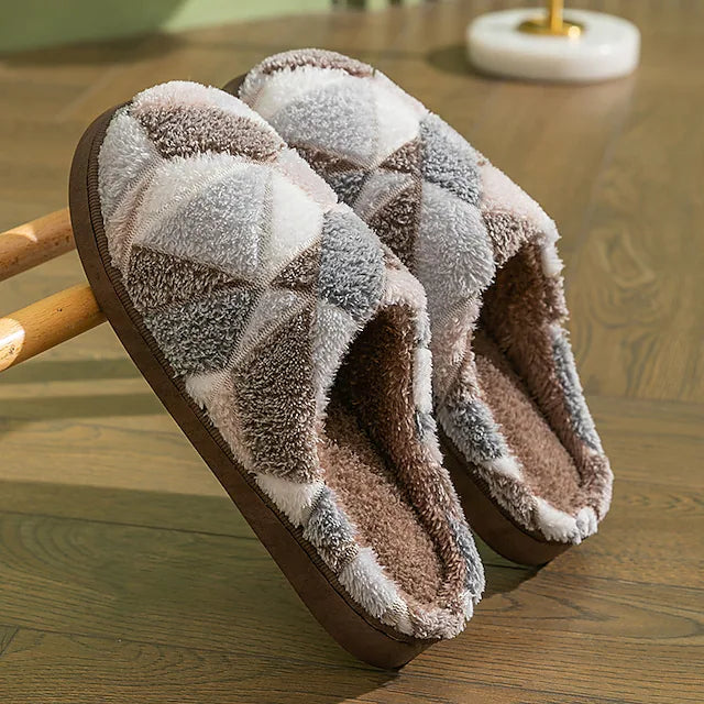 Men's Unisex Slippers & Flip-Flops Warm Slippers Plush Slippers Casual