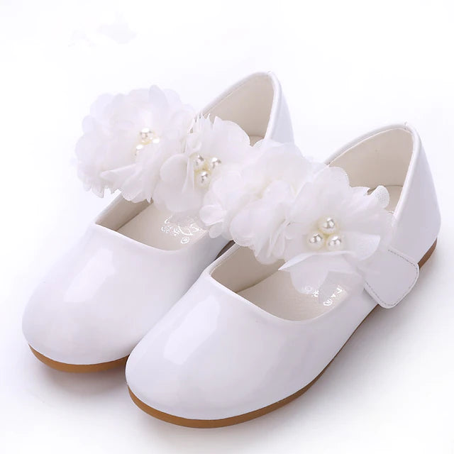 Girls' Flats Mary Jane Flower Girl Shoes Patent Leather Little