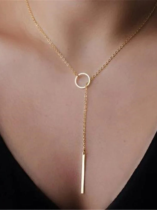 Women's necklace Chic & Modern Daily Geometry Necklaces / Gold / Silver / Fall / Winter / Spring
