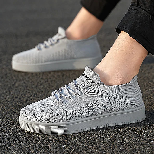 Men's Sneakers Sporty Look Casual Athletic Walking Shoes Tissage Volant Breathable