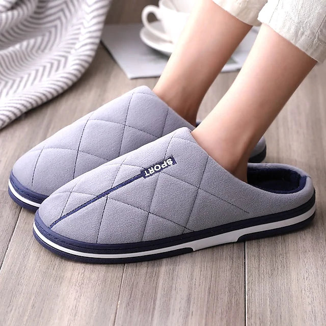 Men's Unisex Slippers & Flip-Flops Warm Slippers Fleece Slippers Casual