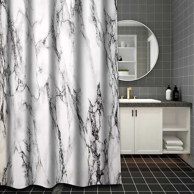 Marble Pattern Printing Bathroom Shower