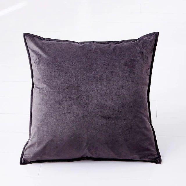 1 Pc Luxury Velvet Solid Color Pillow Case Cover