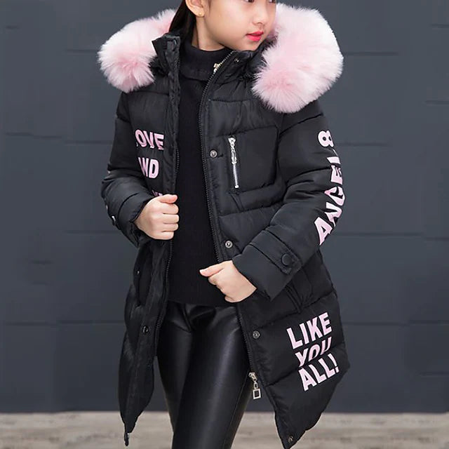 Kids Girls' Down Cotton Padded Jacket Coat