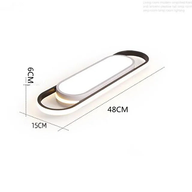 Strip Led Ceiling Light Modern Simple North European Entry Porch Balcony Cloakroom Light 18W
