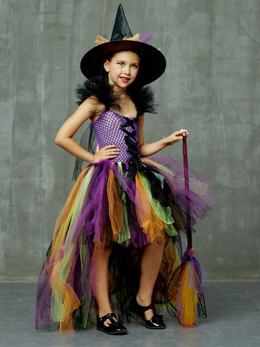 Kids Little Girls' Halloween Hocus Pocus Witch Winifred Sanderson Dress Set