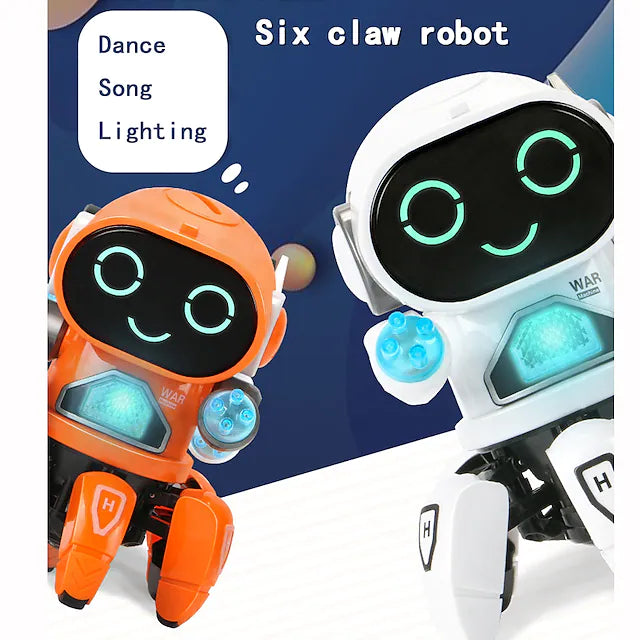 Dance Robot Electric Pet Musical Shining Toys 6 Claws Octopus Robot Educational Interactive Toys ChildrensToy Gift Digital Pet