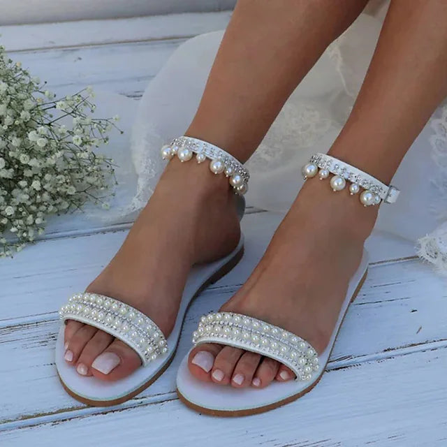 Women's Wedding Shoes Sparkly Sandals Wedding Daily Wedding Sandals