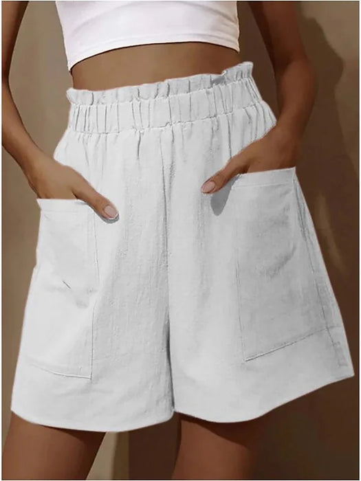 Women's Basic Essential Casual / Sporty Wide Leg Bermuda shorts