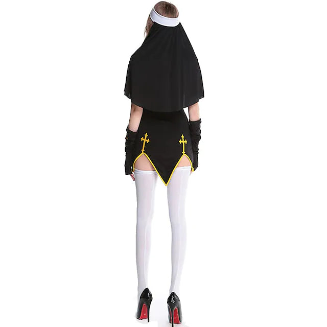 Sister Adults' Women's Cosplay Costume For Polyester Masquerade Dress Gloves Stockings Headwear
