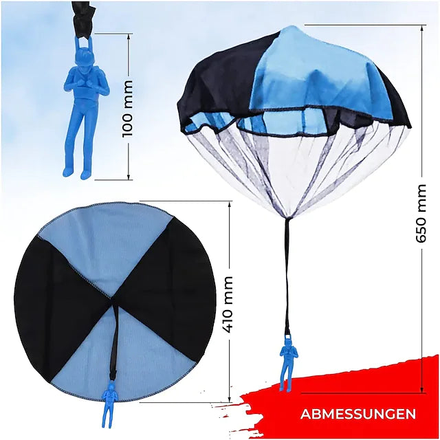 4sets Hand Throwing Parachute Kids Outdoor Funny Toys Game Play Toys for Children