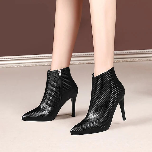 Women's Boots Heel Boots Booties Ankle Boots Winter Stiletto Heel Pointed