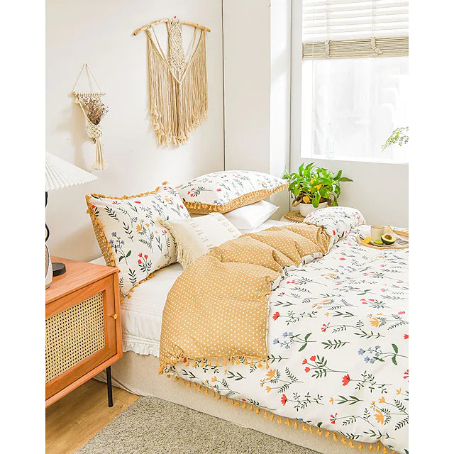 Flower Duvet Cover Set Quilt Bedding Sets Comforter Cover