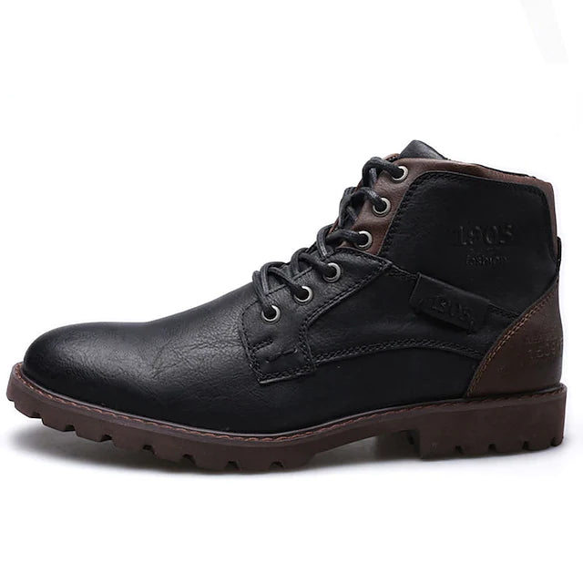 Men's Boots Combat Boots Casual British Outdoor Daily Faux Leather