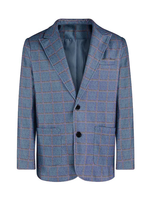 Men's Blazer Regular Pocket Coat Blue Casual Business